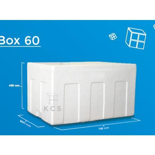 Box Styrofoam 60Kg Ukuran 70X40 Cm | Kotak Gabus Makanan Beku / Es / Ikan Frozen Food Foam Box