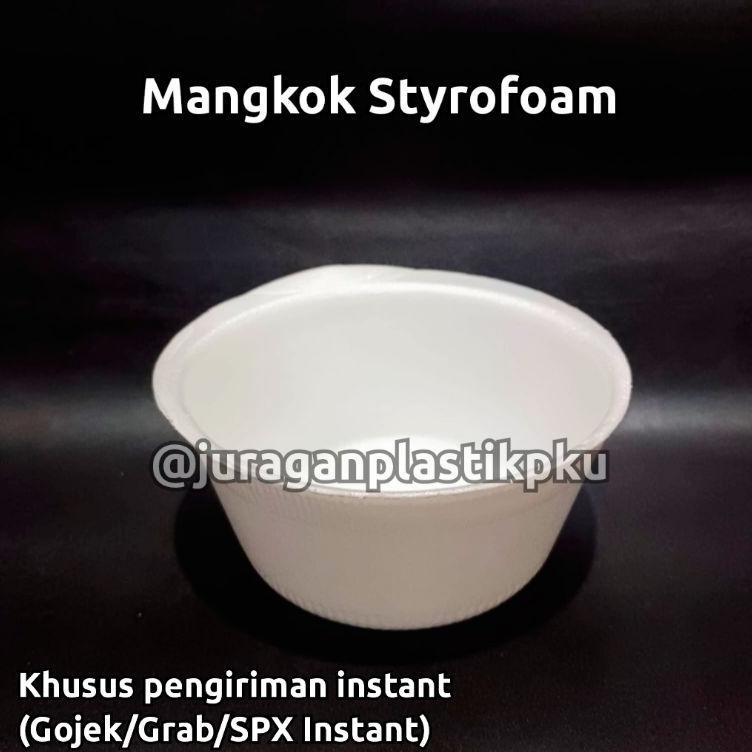 Styrofoam Mangkok Kcs / Sterofoam / Styrofom Isi 100Pcs/Pack | Kotak Tf Gabus Tempat Soto Bakso Nasi