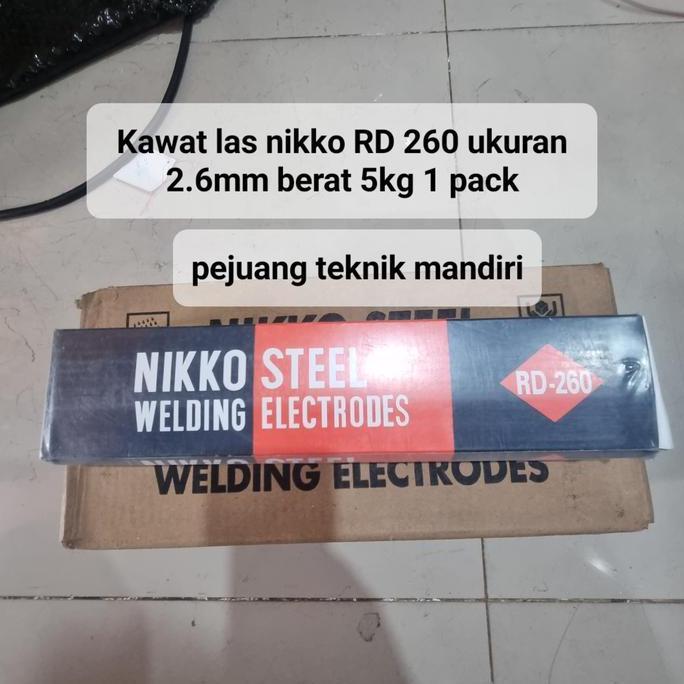 Grosir Kawat Las Nikko Steel Rd-260 3.2Mm / Kawat Las Besi Nikko 3.2 Mm