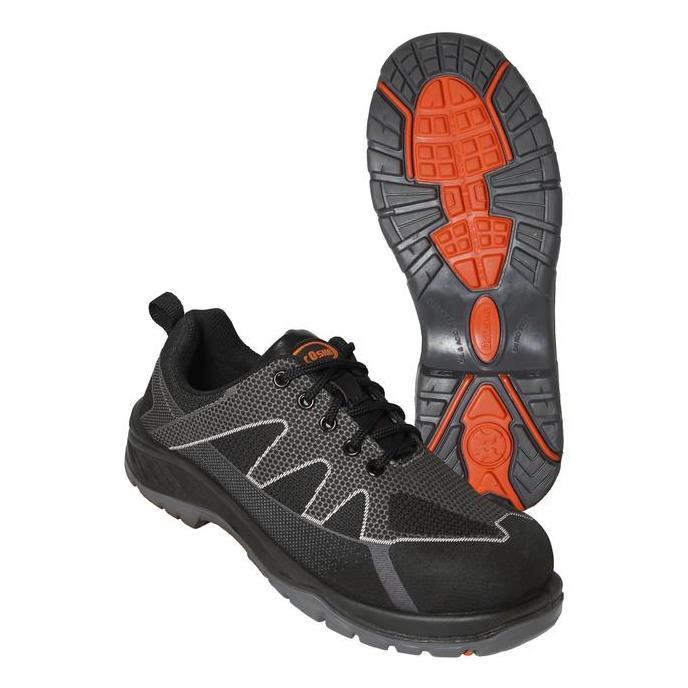 Grosir Dr Osha Wolfar 9107 S1 Steel Safety Shoes - Black