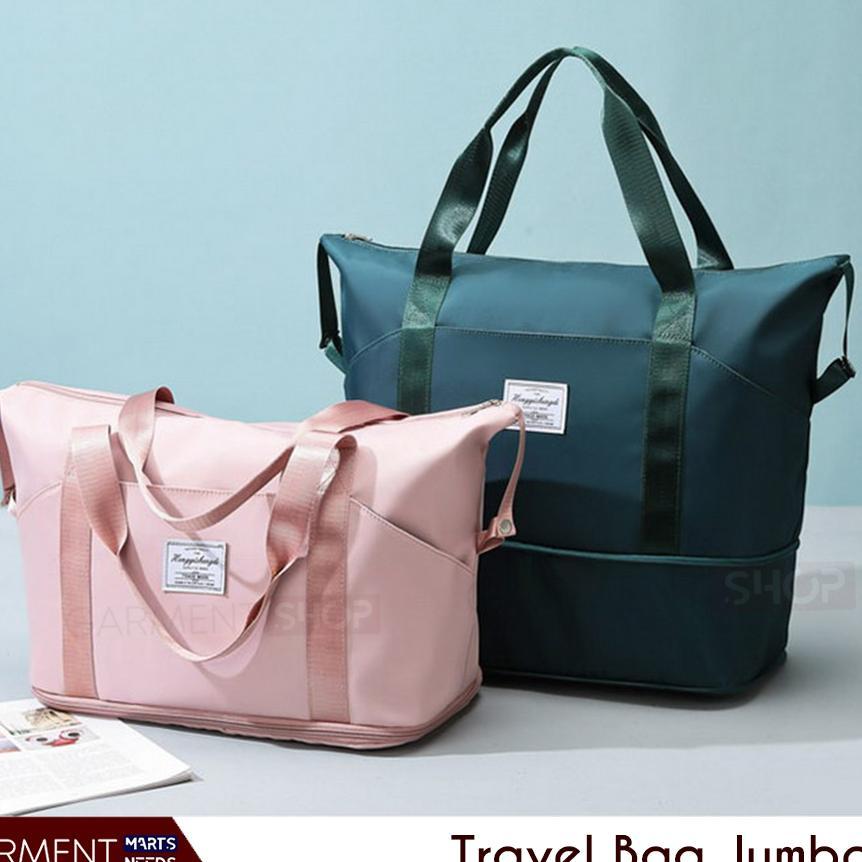 Tas Travel Jinjing Besar Gym Travel Bag Jumbo Anti Air Waterproof Import Cocok Untuk Baju Pakaian
