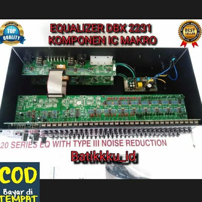 Grosir [Top Quality Bisa Cod] Equalizer Dbx 2231 Macro / Equaliser Dbx2231 2 X 31 Channel Komponen I