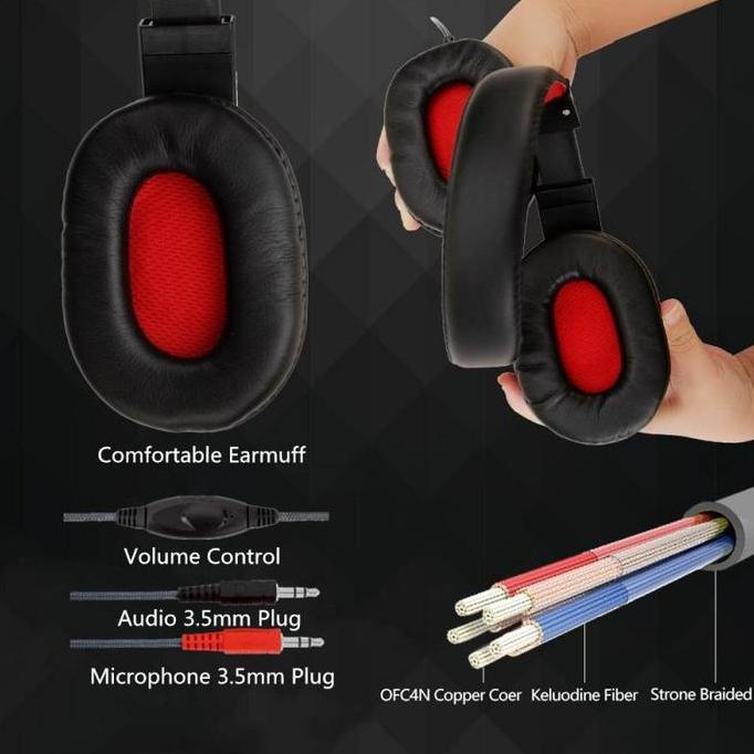 Potere- Headphone Gaming Mic Laptop Headset Gaming Mic Earphone Gaming Mic Headphone Headset
