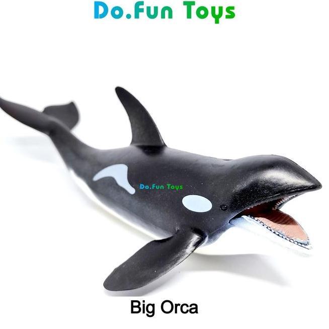 Orca Animal Fure Mainan Miniatur Ikan Paus Pembunuh
