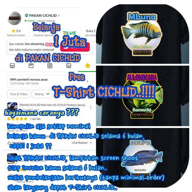 Mumpungready- [Pakan Cichlid] Pelet Ikan Hd Complete Set