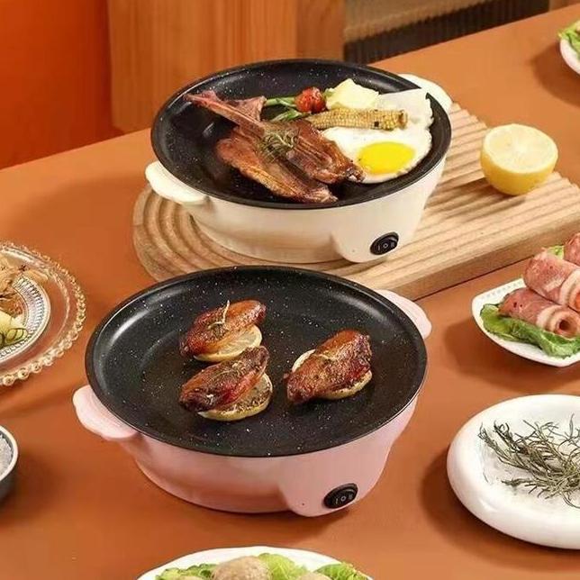 Panci Bbq Mm Multifungsi Korean Pan Freid Alat Panggang Electric Serbaguna Grill Uk. 22Cm Shenarcorn