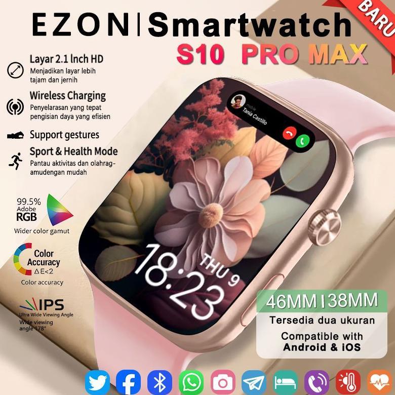 recommended ezon-samrt watch s10 pro max|s10 mini original with 1.81" |1.49"hd amoled display gps nf