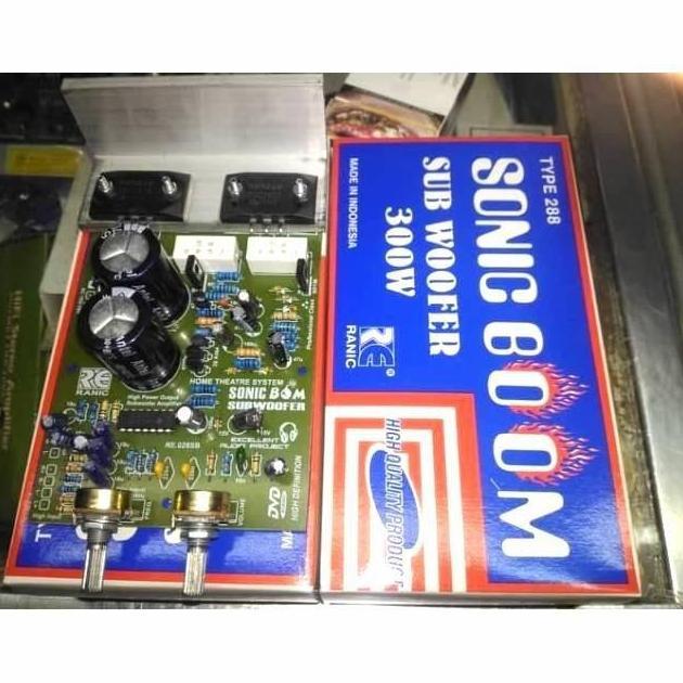 Flaro- Kit Aktif Subwoofer Sonic Boom Kit Amplifier Subwoofer Sonic Boom
