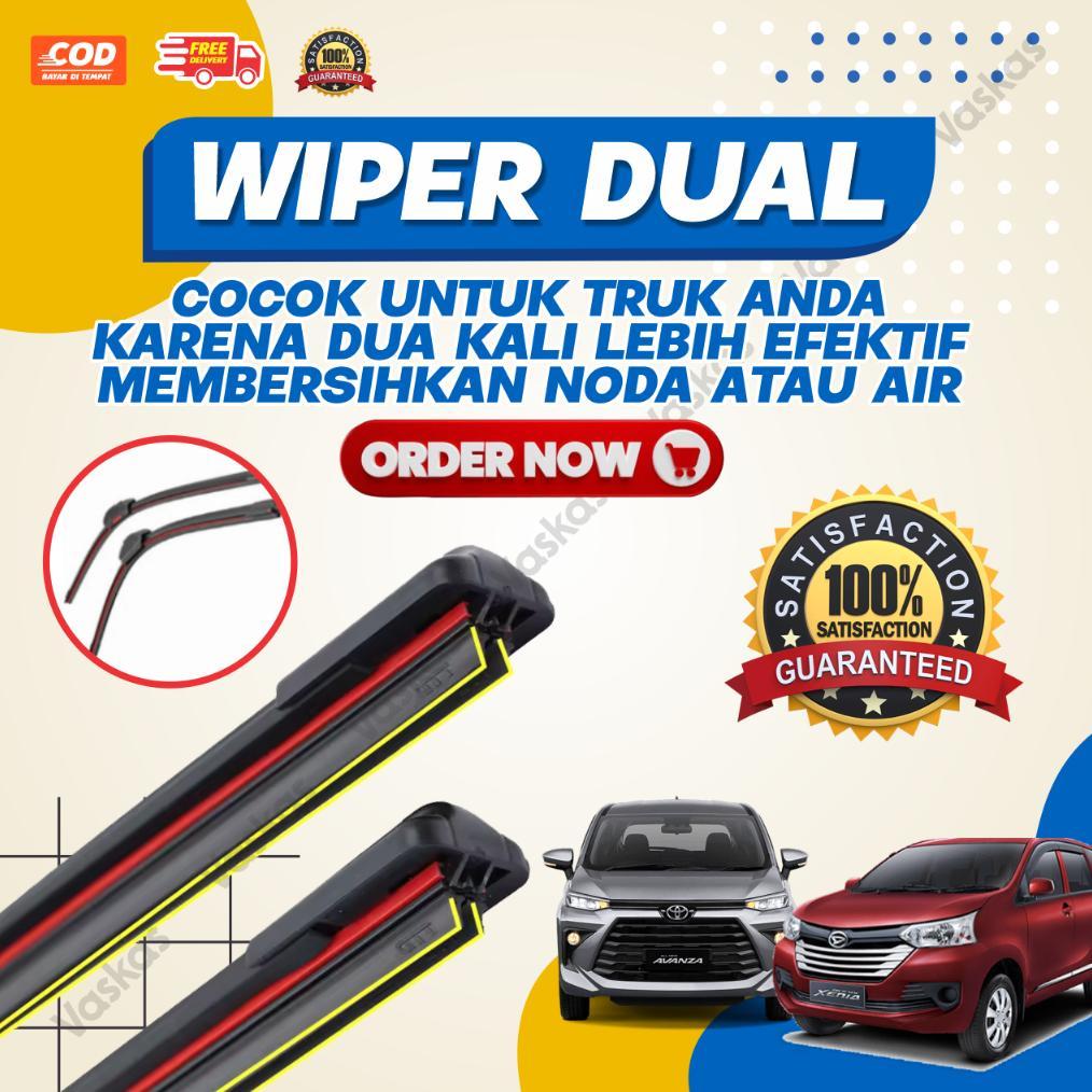 Wiper Mobil Double Karet Dual Karet Untuk Avanza Dan Xenia Lama Dan Baru Bisa Cod