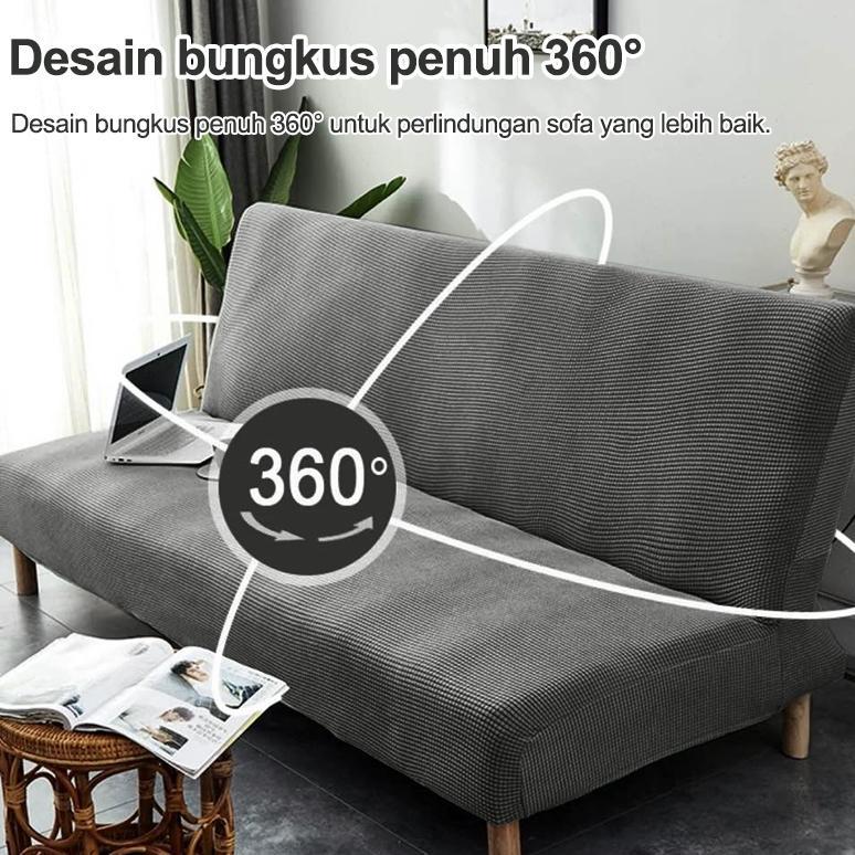 Sarung Sofa Waterproof Elastis Anti Air & Anti Noda | Cover Sofa Stretch Mudah Dipasang | Penutup So