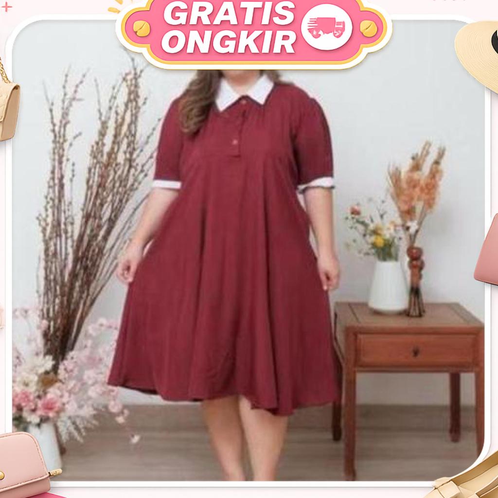 [Pedkey Butik] - Dress Jumbo Bigsize || Gema