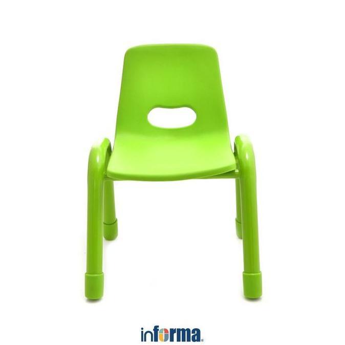 Informa Oya Kursi Anak - Hijau Bangku Plastik Tempat Duduk Balita Kursi Paud Main Taman Kanak