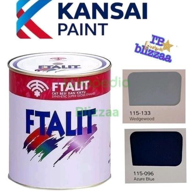 Ftalit Azure Blue 096 Ftalit Bluebell 171 Cat Kayu Besi Biru 1kg