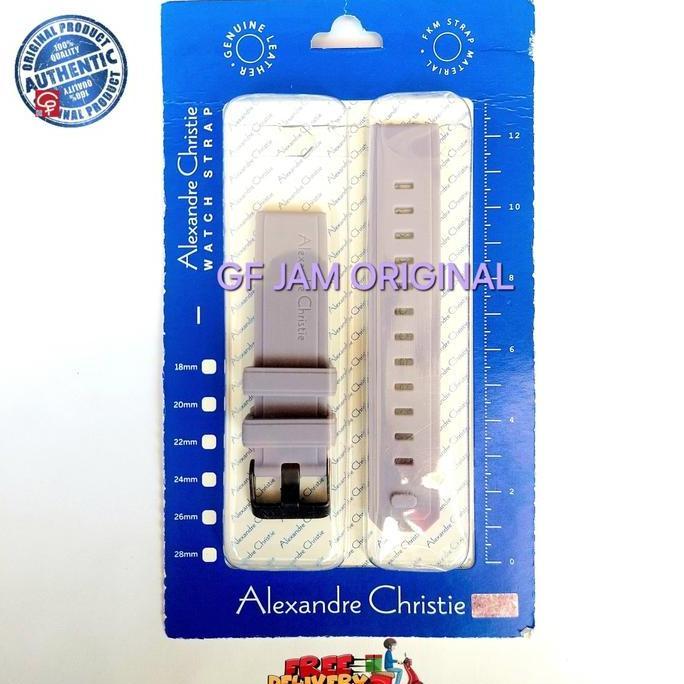 TALI KARET JAM TANGAN ORIGINAL ALEXANDRE CHRISTIE AC9344 AC 9344 STRAP
