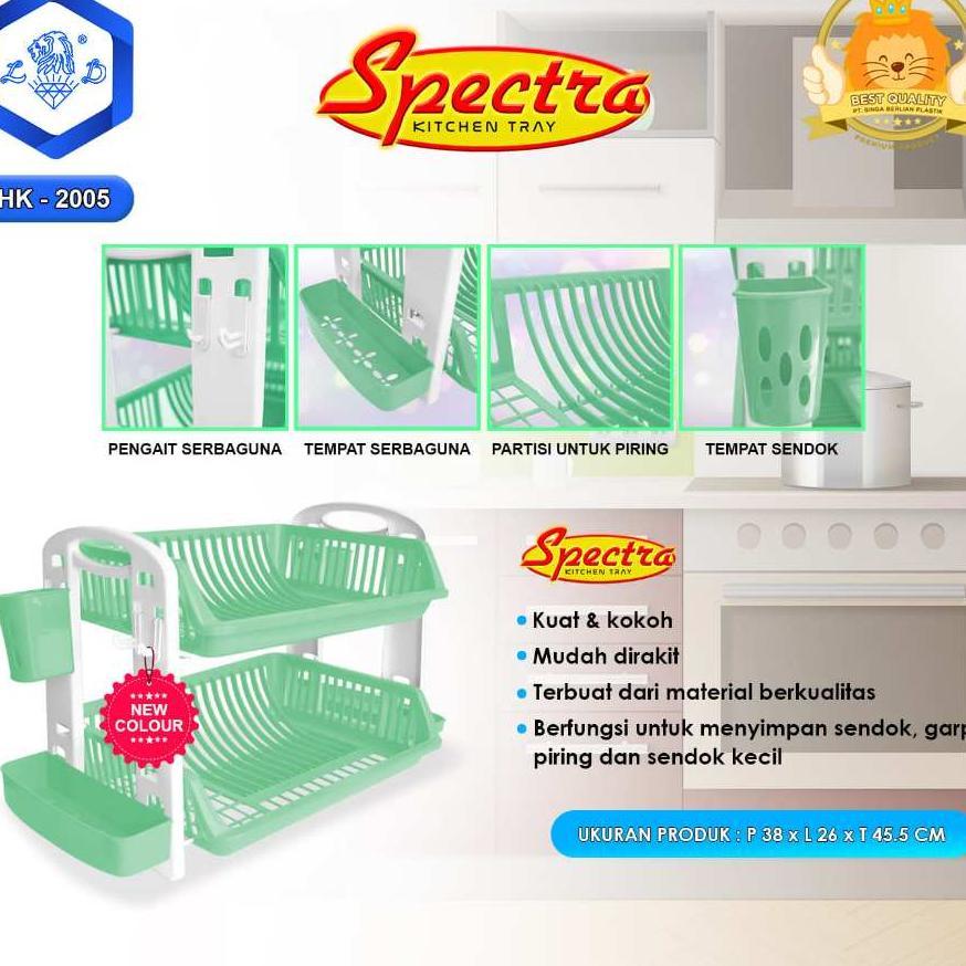 Rak Piring Spectra/Rak Piring Serbaguna/Rak Piring Plastik