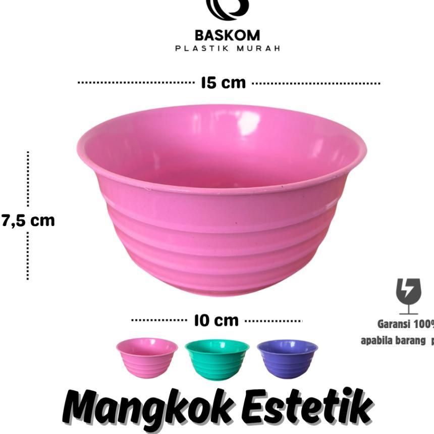 (24 Pcs) Mangkok Estetik / Mangkok Plastik / Mangkok Lucu / Mangkok Murah / Mangkok Cantik