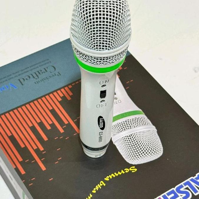 Grosir Muc Vocal Ealsem Original Microphone Kabel Ealsem-Es8600 Original Putih Switch
