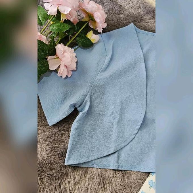 Keepgoing- Missmoka Clara Set Midi Dress + Outer Gaya Musim Panas Dress Pantai Floral Bunga Bunga
