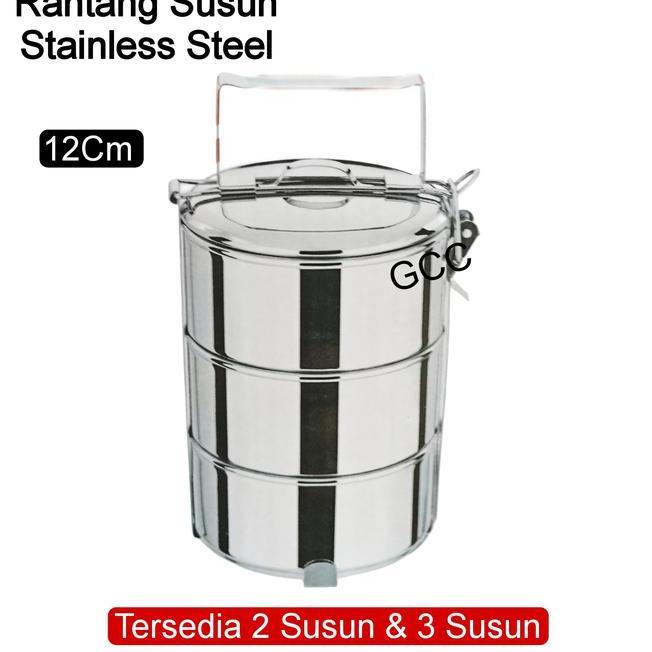 Rantang Susun Kecil Stainless Steel 12 Cm Rantang Bekal Susun Stainless Steel Tempat Penyimpanan Bek