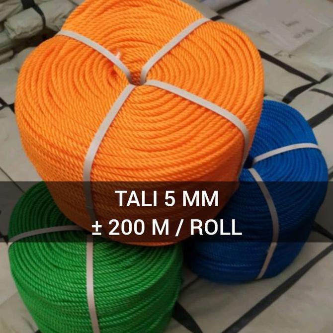 tali tambang plastik 5mm roll / tambang 5mm 1 roll AS