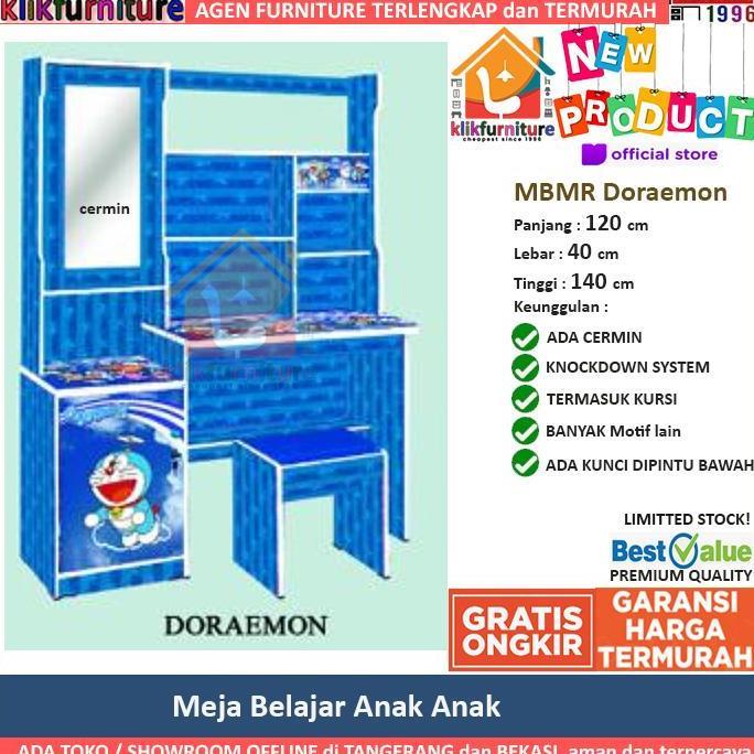 Meja Belajar Anak Motif Doraemon MBMR
