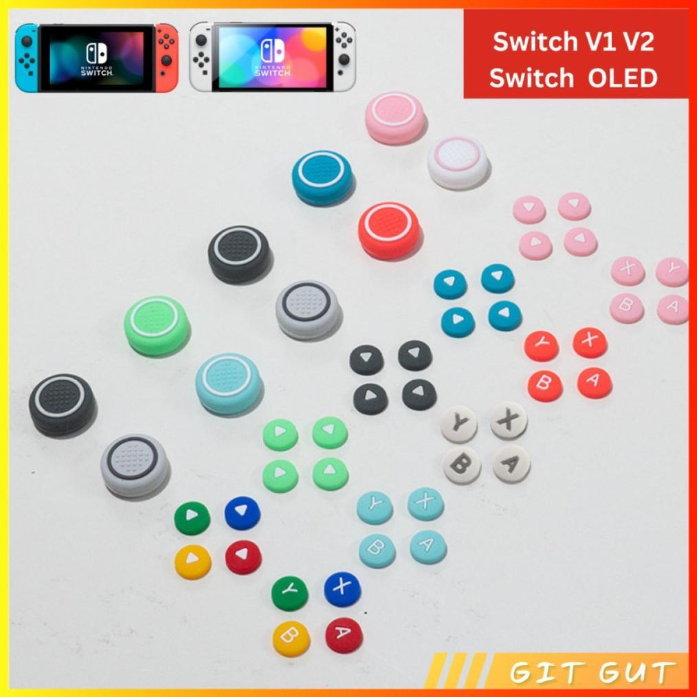 Nintendo Switch V1 V2 OLED Joycon D-Pad ABXY Button Cover Thumb Grip