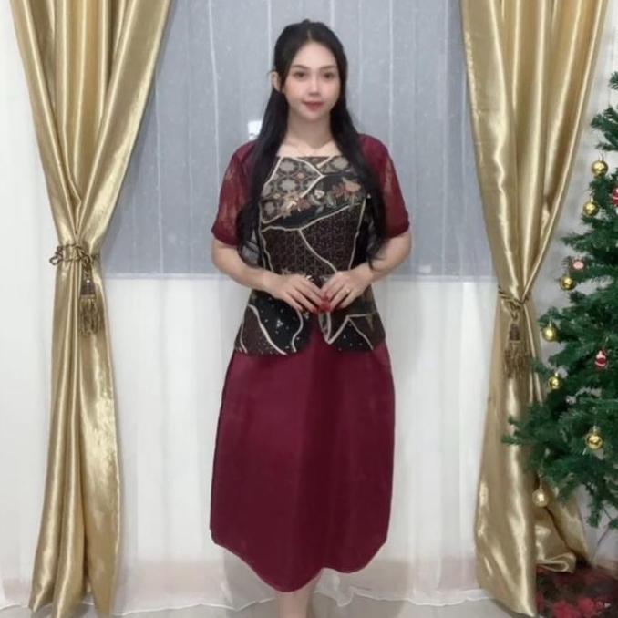 Keepgoing- Dress Batik Intan / Dress Batik Couple Pria /Batik Natal /Batik Kekinian Pesta Kondangan 