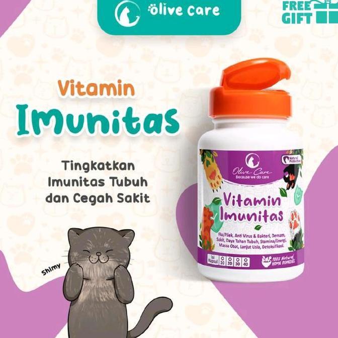 Katze- O Care Vitamin Kucing Imunitas Obat Sakit Flu Pilek Demam Lemas Daya Tahan Tubuh Kucing