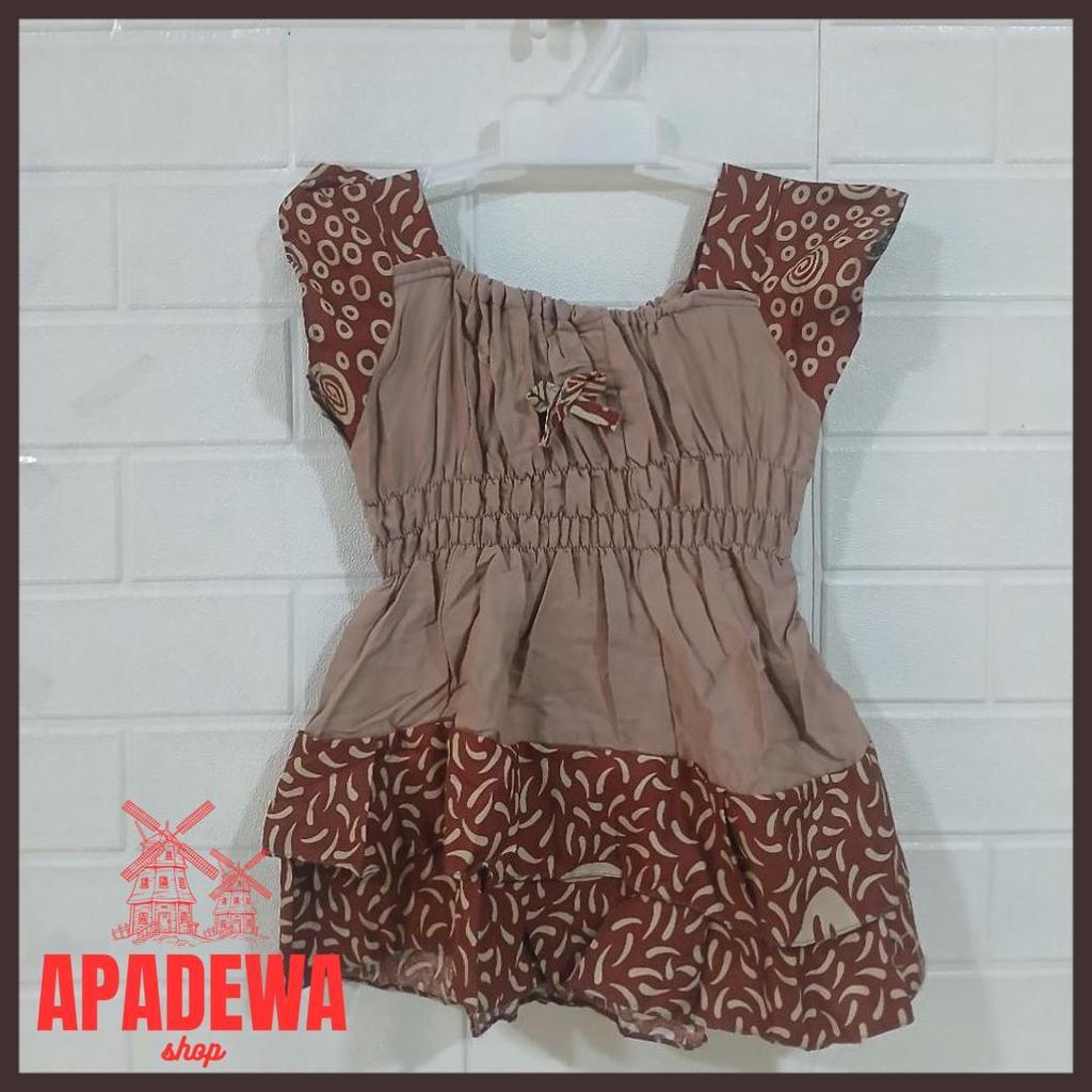 Bisa Cod Baju Tidur Rayon Anak/ Setelan Batik Anak Perempuan Usia 1-2 Tahun