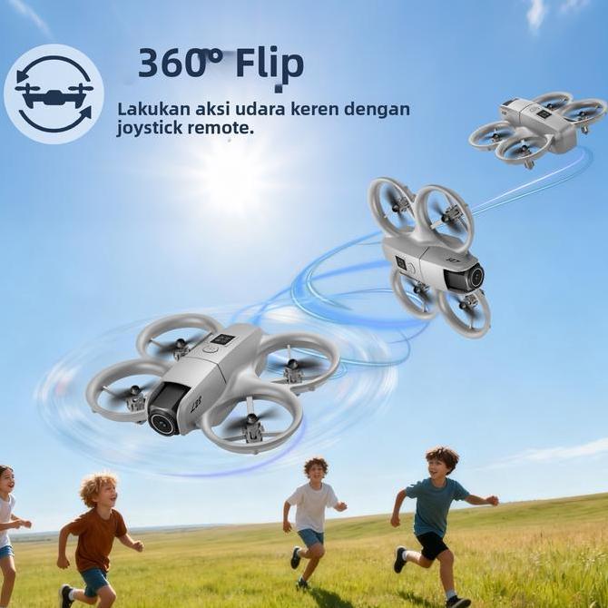 Fotografi Udara dengan Dual Lens Kamera Drone Camera Drone Pemula untukLatihan Penerbangan  Remote