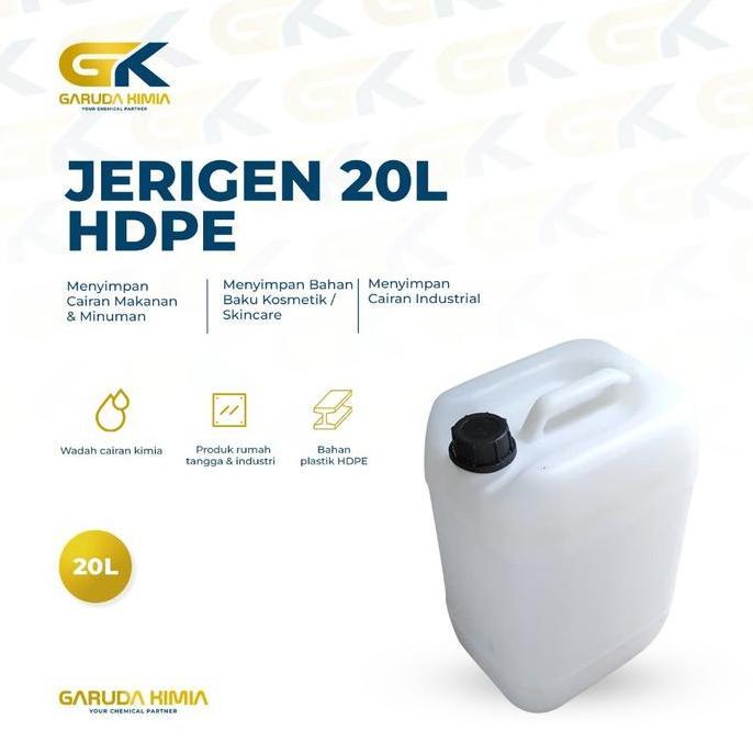 NEW JERIGEN 20 LLITER HDPE / JERIGEN 20 LITER FOOD GRADE BY GARUDA KIMIA ORI