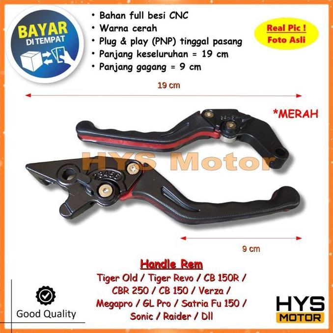 DA69 - Handle Rem dan Kopling TIGER Lama Old - Variasi Aksesoris Hendel Motor TIGER REVO / CB150R NE