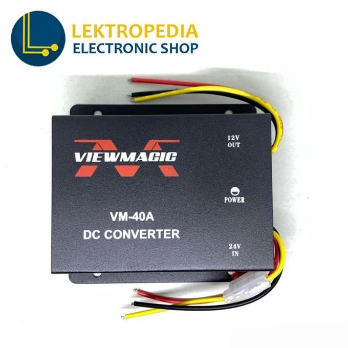 NEW Inverter 40A DC 24V ke 12V Step Down Converter 24 to 12 Volt