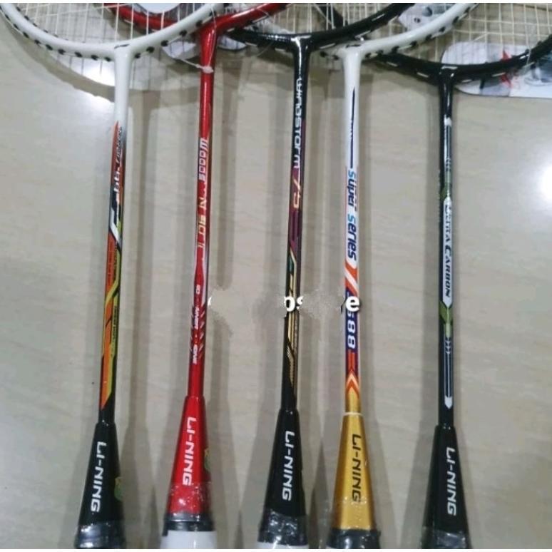cuci gudang raket badminton terusan komplit raket + grip + tas + shuttlekock