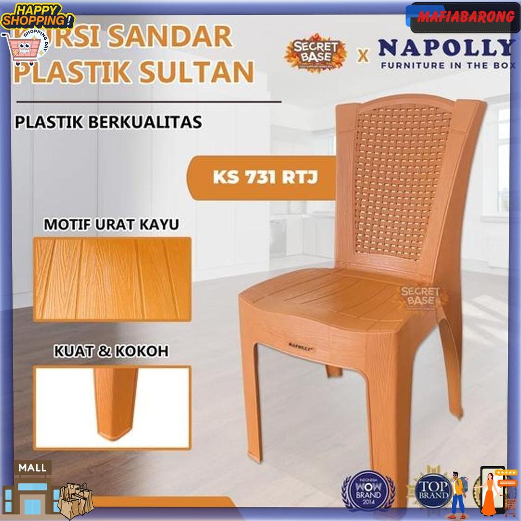 Napolly Kursi Ks 731 Rtj - Bangku Plastik / Kursi Kamar Plastik Sandaran Best Price