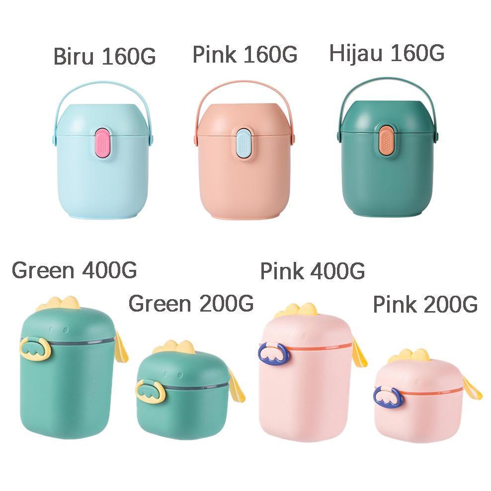 AIKOKY Tempat susu bubuk bayi/portabel kotak susu bubuk anti tumpah/toples susu bubuk bayi