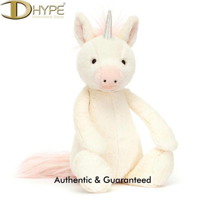 JELLYCAT BASHFUL UNICORN DOLL 100% ORIGINAL [terbaik]