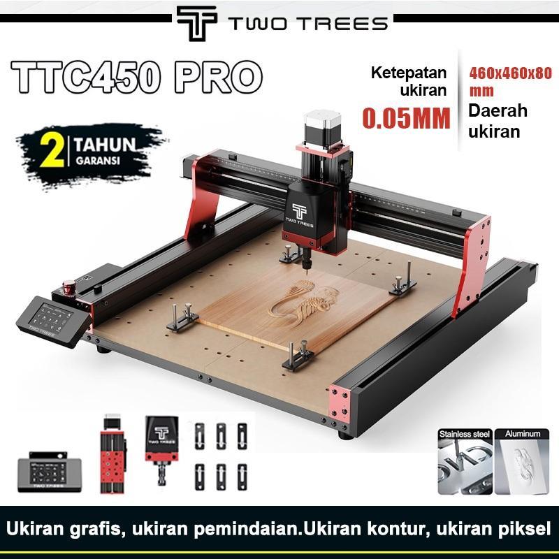 Twotrees Ttc450 Pro Cnc Mesin Ukiran Cnc Untuk Mesin Router Cnc Dan Ukiran Pemotongan Kayu Kontrol G
