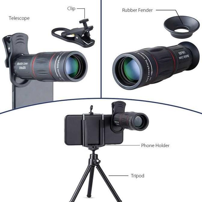 lensa Telephoto apexel 18X25 18X Zoom lensa apexel apexel28x25