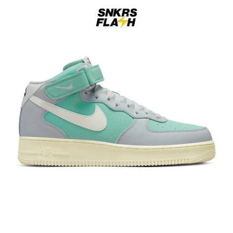 Sepatu Sneakers Pria NIKE AIR FORCE 1 MID 07 LX GREY FOG GREEN - DQ8766002