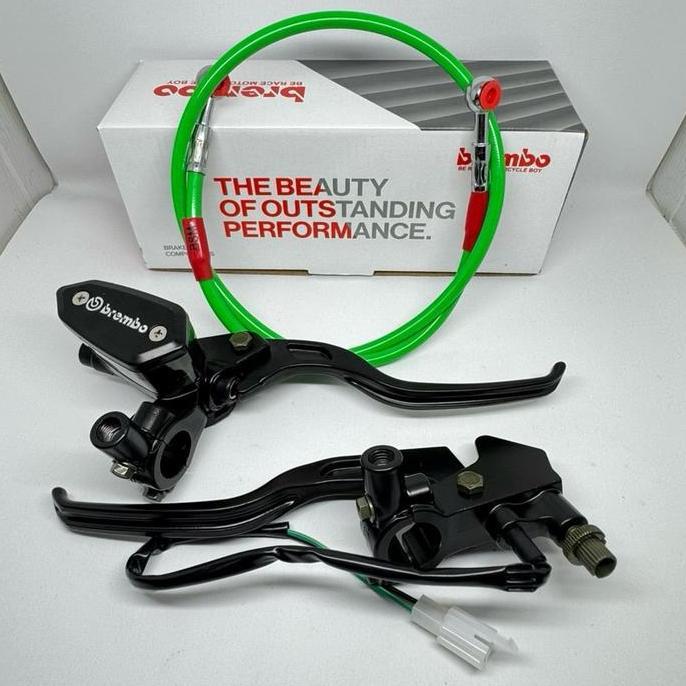 Toppmartt - Handle rem model rcb sepasang set selang rem cakram 95cm semua motor