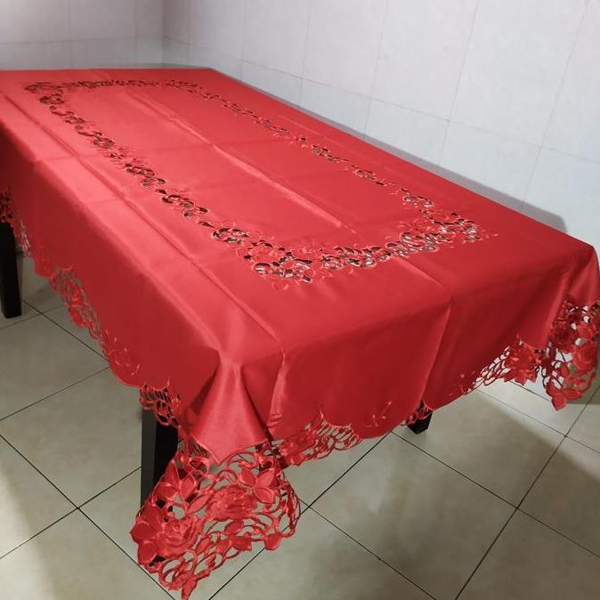 Taplak Meja Makan Imlek Merah Aesthetic