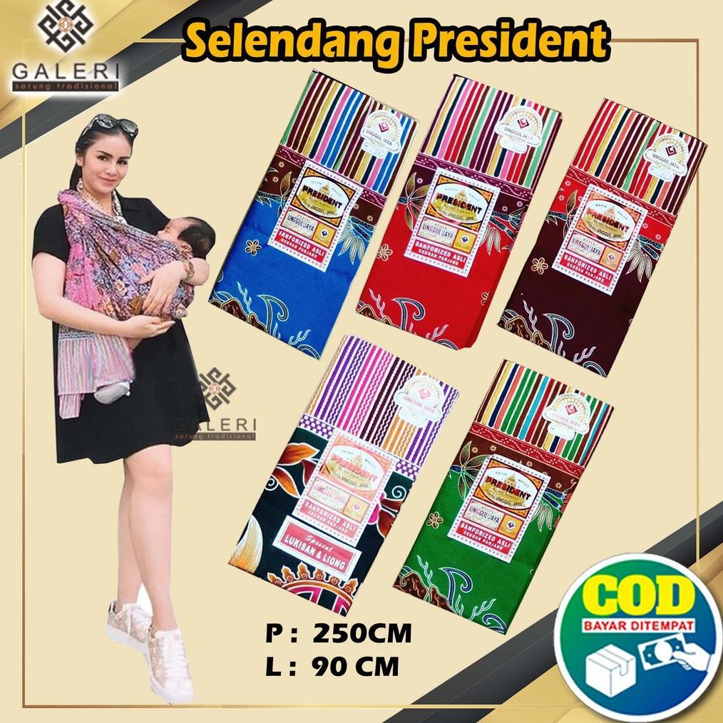 Selendang Slendang Gendong Gendongan Bayi President Kain Jarik Batik Murah Cukin
