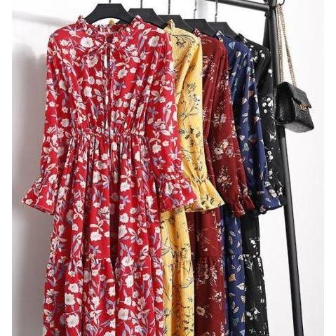 PROMO Dress Panjang Pendek Sifon Katun PROMO