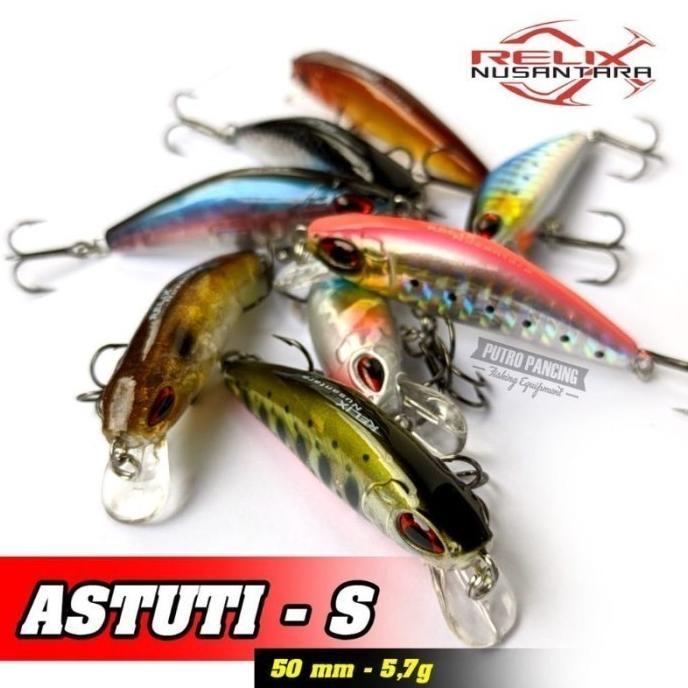 Umpan Pancing Minnow Astuti Minnow Relix Nusantara Lure Relix Sinking