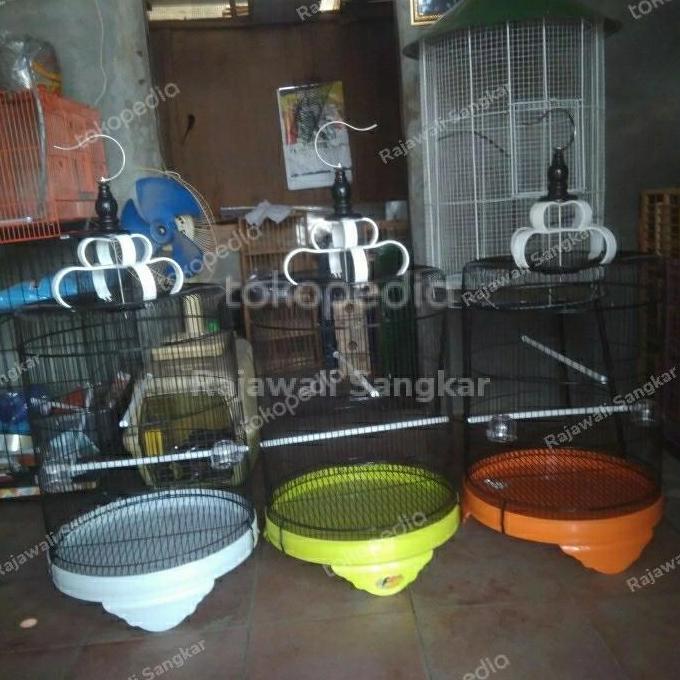 NEW SANGKAR BURUNG LOVEBIRD PARKIT KACER JALAK BESI JUMBO ORI
