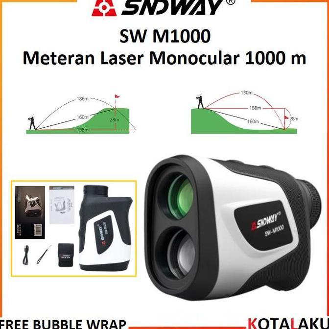 Sndway SW M1000 M 1000 Meteran Laser Digital Golf Rangefinder Alat Ukur Jarak Monocular 1000 meter