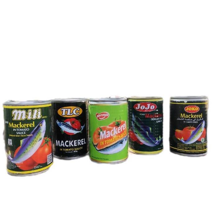 Ikan Sarden Mili, Jojo, Joko, Naraya, TLC, kalengan 425g
