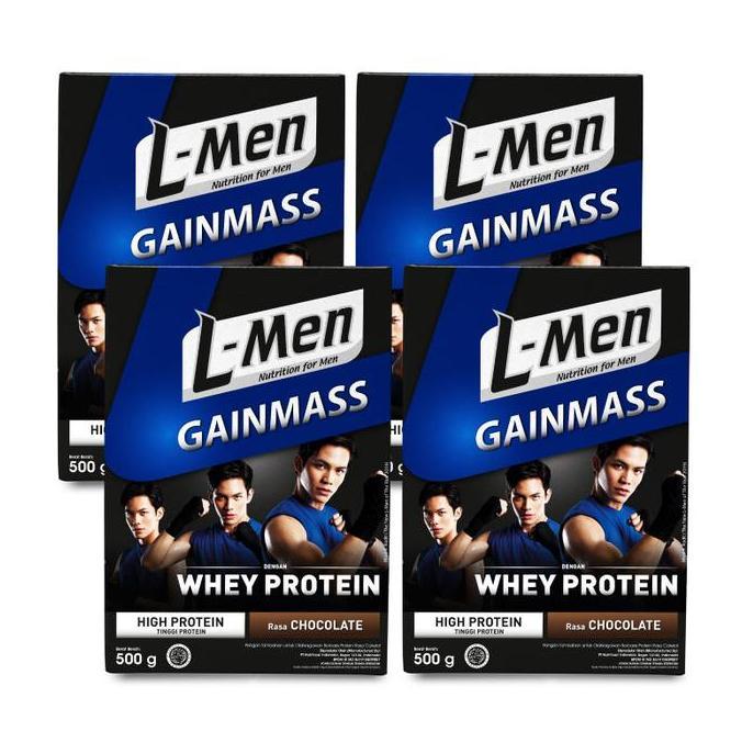 Healthy- 12 Days Gain Mass Package: L-Men Gain Mass Chocolate 500Gr