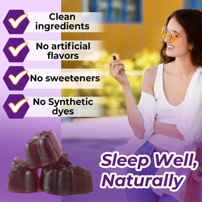 Happyfit- Melatonin Gummies 10Mg Anda Dapat Tertidur Dengan Nyaman Dan Tenang, Mengatasi Insomnia, M
